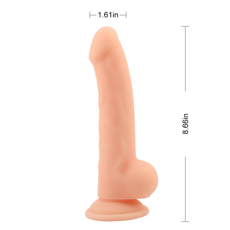 Realistyczne naturalne dildo penis przyssawka 21cm